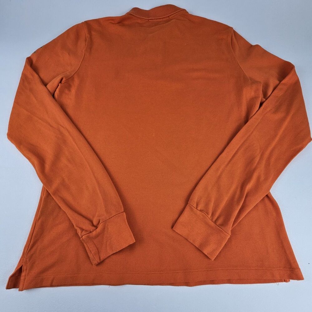 Ralph Lauren Golf Mens M Orange Long Sleeve Polo Shirt Old Marsh Golf Club Logo - Picture 10 of 10